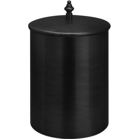 Poubelle avec couvercle diam.21 haut. 25 blackmat - CRISTINA ONDYNA SH99413