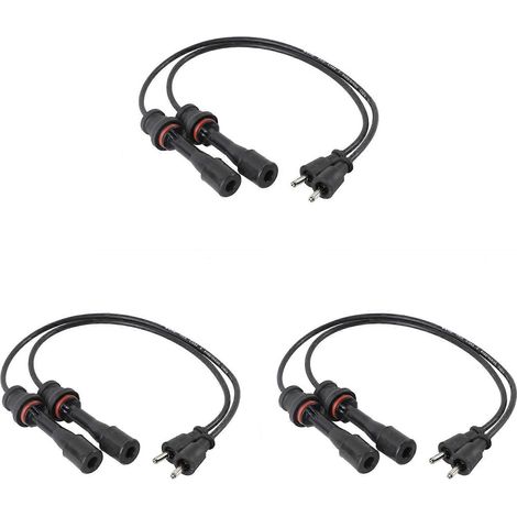 Ensemble de bougie d'allumage et de fil d'allumage 3X ZL01-18-140 compatible avec les modèles Protege 1.6L-L4 de 1999 à 2003. (1/5)