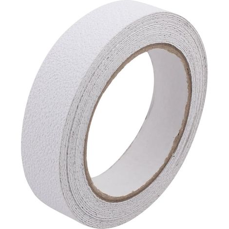 Weißes, rutschfestes Anti-Rutsch-Sicherheitsband Haute Traction Intérieur Extérieur 25 mm x 5 m