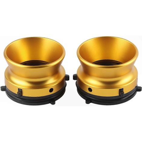 Paire d'adaptateurs de moyeu en alliage d'aluminium poli, 10 pouces, finition dorée, pour magnétophones Studer, ReVox, Akai et Teac
