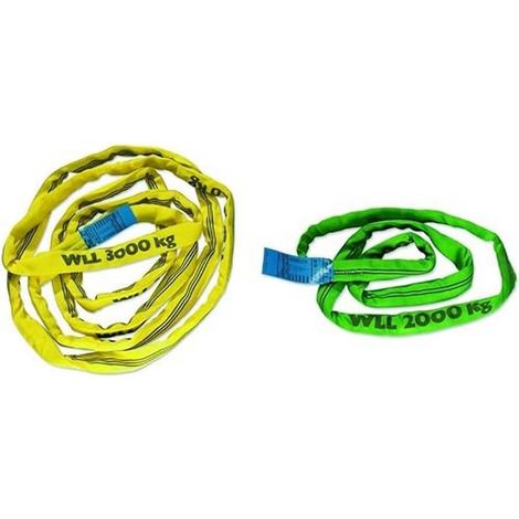 Braun 30101Rs - Imbragatura Rotonda, Portata 3000 Kg, Circonferenza 10 m, con Nucleo in Poliestere, Colore: Giallo (1/4)
