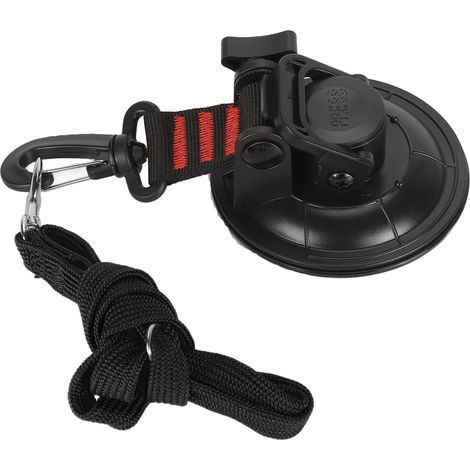 Verstellbare Hundebadeleine mit Saugnapf für Welpen und Katzen, schwarz, Größe L (9 cm / 3,5 Zoll Saugnapf) (1/5)