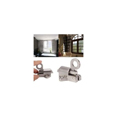Sicherheits-Federriegel aus Zinklegierung, Zugring, Türriegel für Gartenhaus, Fenster, Tor, Toilette, Schlafzimmer - Crezuo