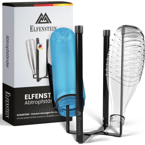 Égouttoir à bouteilles - Porte-bouteilles pour égoutter - En métal - Pliable - Porte-bouteilles de cuisine stable (1/5)