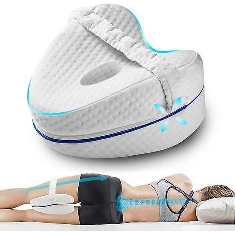Oreiller pour les jambes, oreiller pour les genoux pour dormir sur le côté, coussin de sommeil pour les jambes, genouillère de sommeil, convient pour soulager les douleurs aux jambes, au dos et aux ge (1/5)