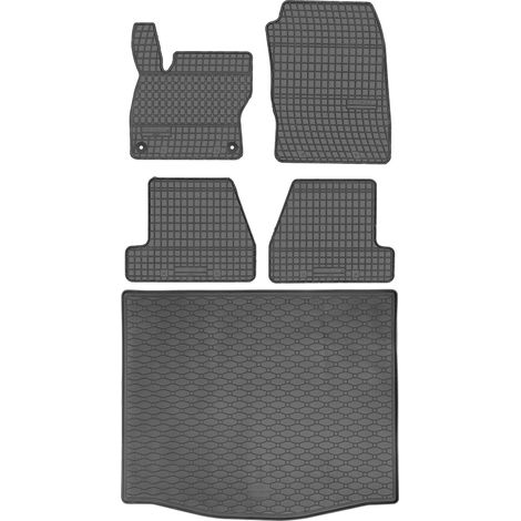 Juego de alfombrillas de goma para coche y maletero para Ford Focus III Hatchback (2011-2018).