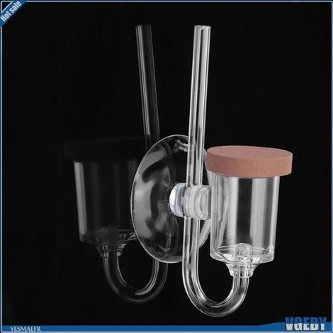 VGEBY Diffuseur d'Atomiseur CO2 Aquarium en Acrylique Transparent avec Compteur de Bulles - Technologie Nano MBKT L (1/5)