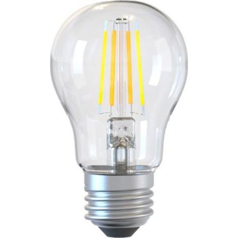 Bombilla inteligente Tellur WiFi de filamento E27 transparente, blanco/cálido, regulador de intensidad. (1/3)