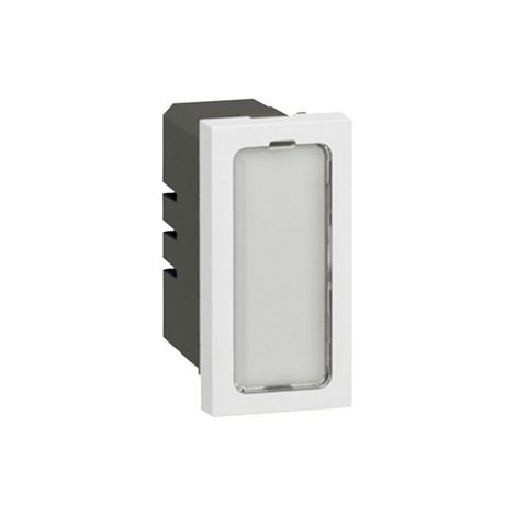 Voyant antimicrobien 12V à 24V 0,2W Mosaic 1 module avec 4 étiquettes de couleur LEGRAND 078551 (1/3)