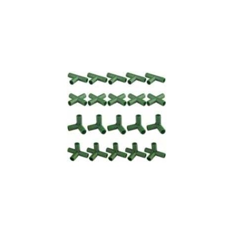 Connecteurs cadre jardin Fixation serre/plantes 20 piezas resistentes, 11mm Jardiniers, propietarios de serres