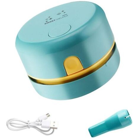 BUNTHAUS Aspirateur de bureau Mini Usb Charge Réglable Forte Aspiration Puissance Recharge Ordinateur Clavier Nettoyage (1/5)
