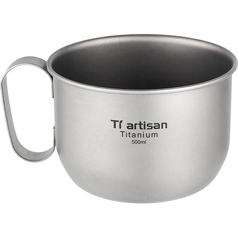 Gourde 500ml Titane Tasse Café Camping Randonnée Trekking (1/5)