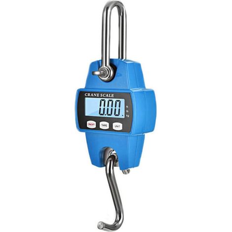 Hochleistungs-Industriewaage zum Hängen für Landwirtschaft, Jagd, Bogenschießen, Großfischfang und Heben mit präzisem Digitalsensor, professionell (660 lb, blau), OUYLAF