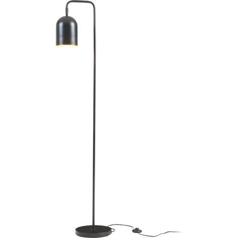 Lampadaire style intemporel lampe sur pied élégante luminaire design pour salon chambre bureau métal 159 cm noir