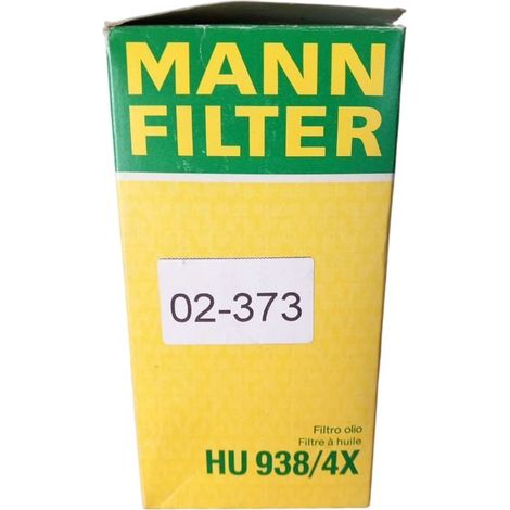 Filtro olio motore marca man filter codice filtro hu 938/4x