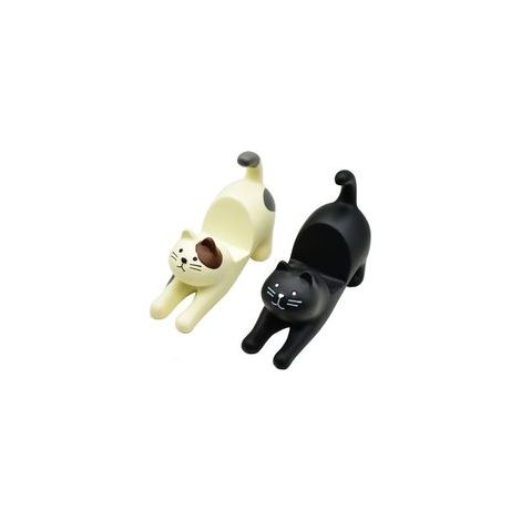 Support téléphone résine paresseux en forme de chat, mini bureau, fixation 3D, durable – (1/4)