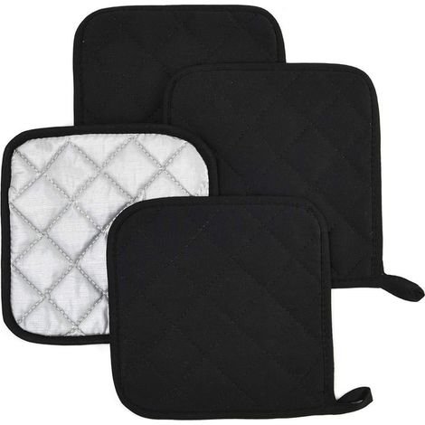 Tapis De Cuisine En Coton Argenté - Protection Thermique Pour Four Et Casseroles - Résistant à La Chaleur - Lot De 1 (1/5)