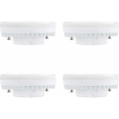 Ampoule GX53 LED 9W. Blanc Froid 6000K. 120°. Équivalent Lampe CFL GX53 15W-18W. 900LM. Non-dimmable. Spot LED Encastrable pour Meuble Cuisine/Plafond/Armoire. lot de 4 (1/5)