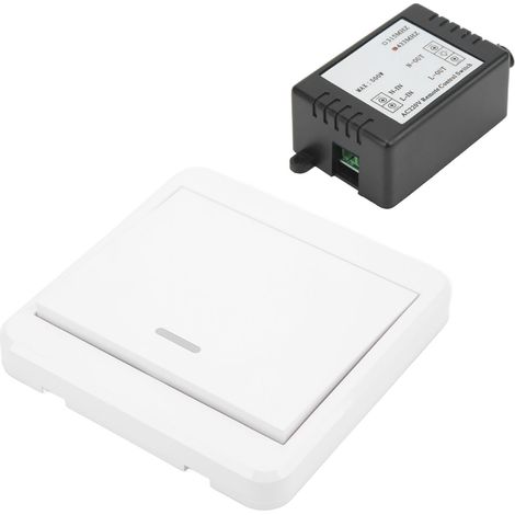 Interrupteur telecommande sans fil DC 12V avec relais 220V pour commande domestique et eclairage accessoire (1/5)