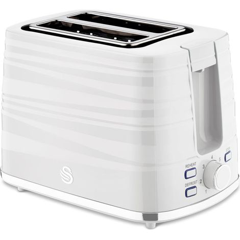 2 Slice White Toaster