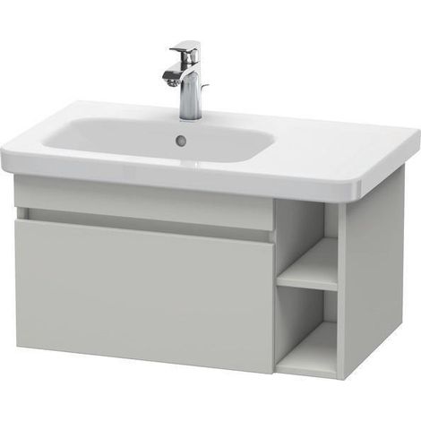 Meuble sous-vasque DURASTYLE 448x730x398mm chêne noir / blanc mat