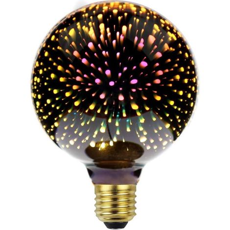 Ampoule LED décorative Edison 3D classique à effet feux d'artifice.