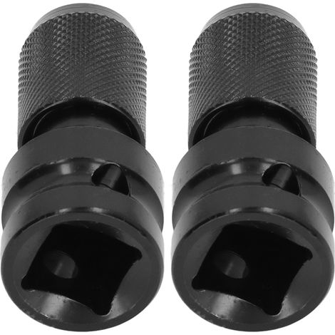1/2"-Vierkant-auf-1/4"-Sechskant-Steckschlüsseladapter, 2er-Pack, Schnellwechseladapter für Bohrmaschine und Schraubenschlüssel, Universal-Spannbit. (1/5)