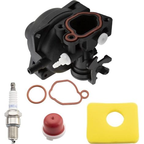 Lawn Mower Engine Carburetor Compatible with Briggs & Stratton 799583 591160 593261 591110 Carburetor Air Filter (1/4)