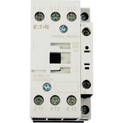 Contactor de potencia 32A 3P 230V CA 0Z 1R DILM32-01 (230V50HZ, 240V60HZ) 277292
