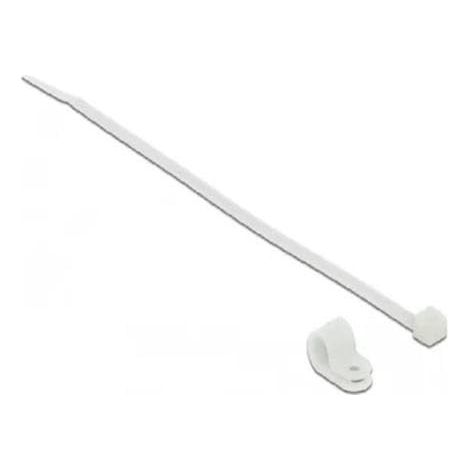 18865 COLLIER DE FIXATION 7,9 MM AVEC SERRE-CÂBLES BLANC 250 X 3,6 MM DELOCK