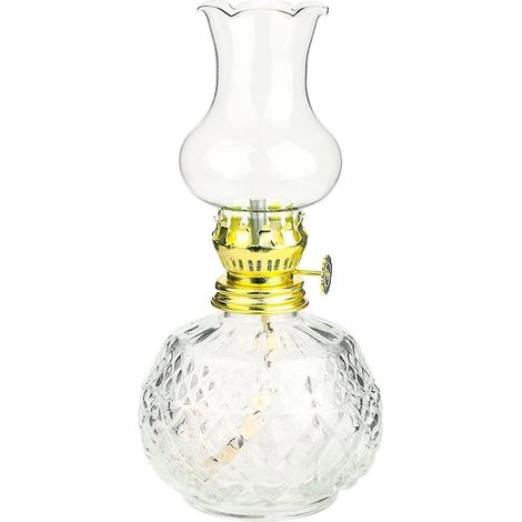Lampe à pétrole en pot - Lanterne à kérosène - Lampes tempête d'intérieur classiques (18 cm) (1/5)