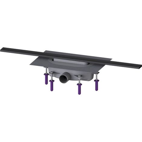 Kessel Duschrinne Linearis Infinity 90 Länge 800mm DN 50, Schwarz gebürstet (1/2)
