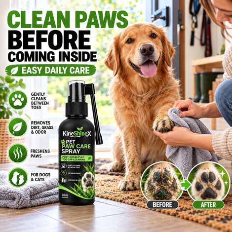 KineShineX Pet Toe Care Spray - Dog Paw Cleaning Spray After Playing in the Grass - Toe Sealing Spray (1/4)