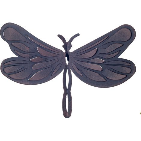 Dekorative Libellen-Wanddekoration, Ethno-Design, Gartendekoration, Metallwandkunst, originelles Geschenk