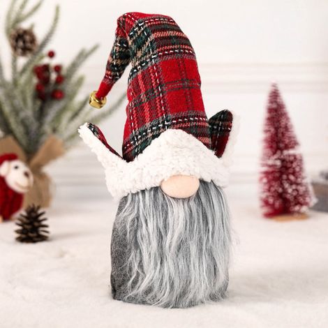 Doll Santa - Decoration De Noël Sans Visage - Pour Intérieur Et Extérieur - Hauteur 40 Cm - 1 Pièce (1/5)