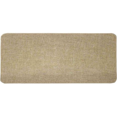Tapis Déco Tissé Uni "Manea" 45x120cm Beige (1/2)