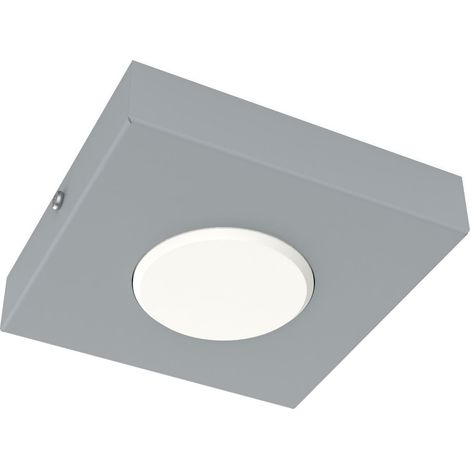 LUMICOM RIVER SQUARE Plafoniera, 1x GX53, max 8W, metallo, grigio, 15x15cm (1/3)