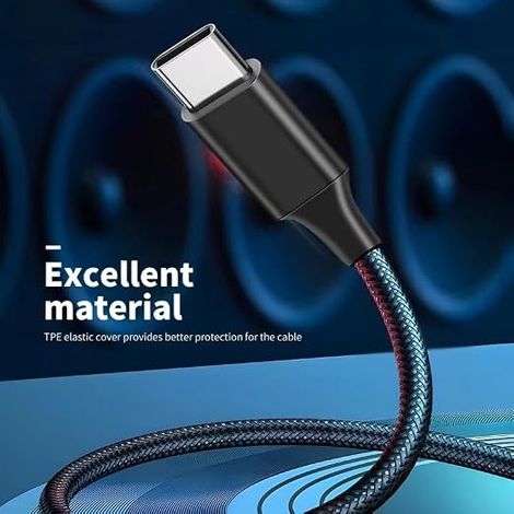 Câble 2 RCA USB C Audio Stéréo Adaptateur Type C Mâle vers 2RCA Mâle Y Auxiliaire Audio Câble Numérique Compatible avec 15/Amplificateur/Home Cinéma/Enceinte/HDTV (1/4)