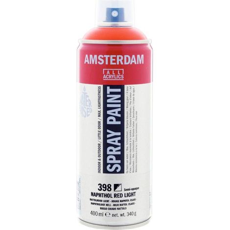 Bombe de peinture Amsterdam 400 ml rouge naphtol clair (1/2)