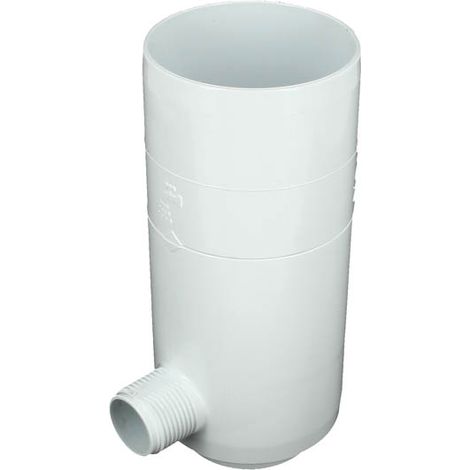 Nicoll – Récupérateur des eaux pluviales Ø80 – Piquage en PVC traité anti-UV – Sortie 26x34 – Rendement supérieur à 90% pour écoulement 1m3/h
