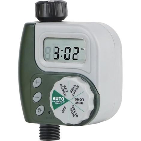 Programmateur d'Arrosage Automatique LCD  Programmation facile avec plusieurs modes d'arrosage écran LCD lisible et contrôle automatique de l'eau pour jardin extérieur (1/5)