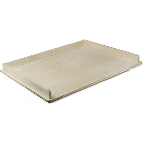 Spianatoia asse da pasta in legno multistrato di betulla con bordo per alimenti ideale per orecchiette gnocchi e cicatelli 65x50 cm