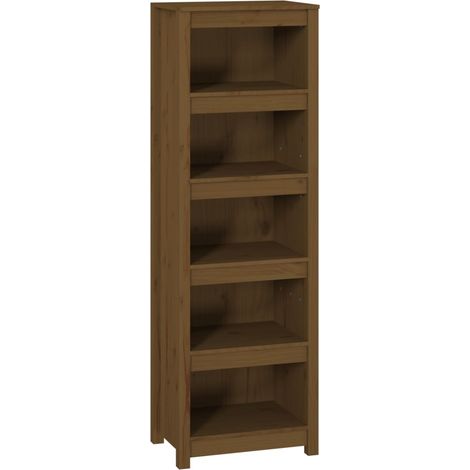 Maison Exclusive - Bücherregal Honigbraun 50x35x154 cm Massivholz