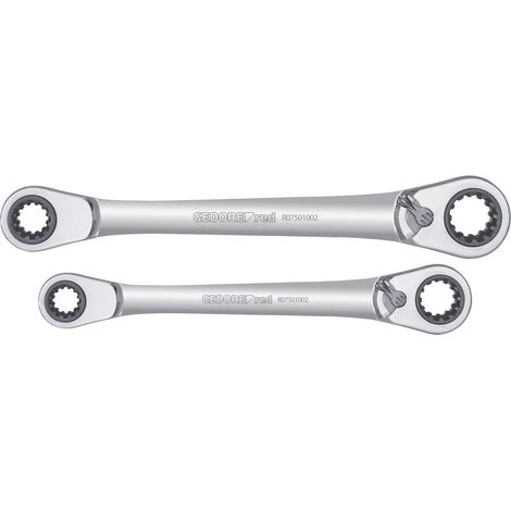 GEDORE RED 3300900 - Jeu de clés à cliquet mixte double, 2 pièces , R07501002 (1/3)