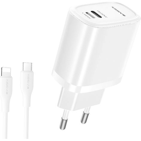 Dual-Port USB-C + 8-Pin Schnellladegerät für Zuhause (1/2)