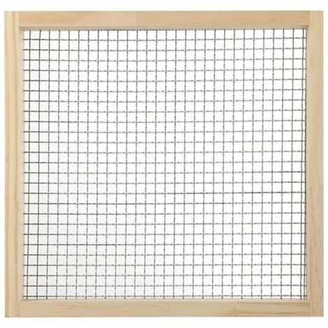 Tamis de jardin manuel polyvalent en acier inoxydable, Passoire pour compost, terreau, sable, cailloux et terre - Ouverture : 3 mm × 3 mm (1/5)