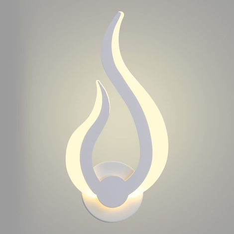 LED-Innenwandleuchte, 10 W, moderne Wandlampe, Flammenform, Wand-Nachtlicht, 3000 K warmweiß, für Küche, Treppenhaus, Schlafzimmer, Flur, 220 V, IP20 [Energieklasse E] (1/5)