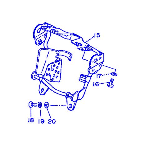 Yamaha 1NN-F3174-00-00 Headlight Bracket DT50/80 '86/88