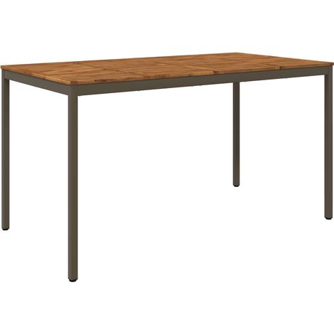 Table de Bar de Jardin Naturel et café 196 x 100,5 x 105 cm – table à manger