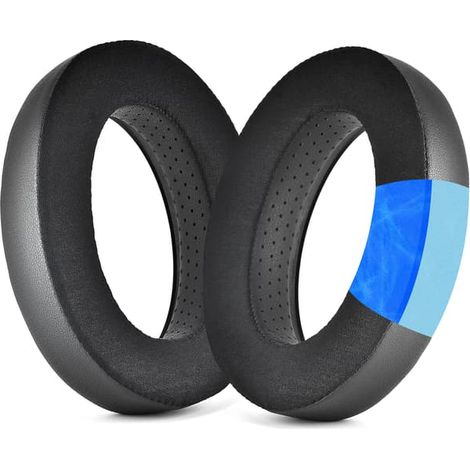 Coussinets d'oreille noirs pour casques Sennheiser HD650, HD660 S, HD600, HD580, HD565, HD545 et HD535 (1/5)